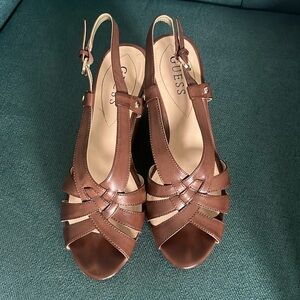 Guess wedge sandals size 7
